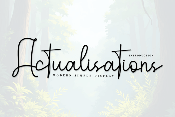Actualisations Font for Handmade Brands