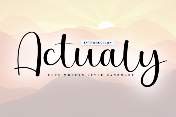Actualy Font Review: A Rhythmic Script for Modern Design