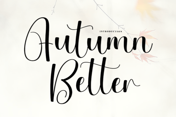 Autumn Better: The Graceful Script Font for Modern Design