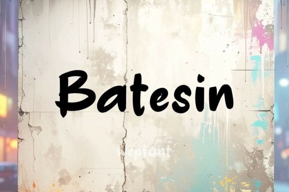 Batesin: The Urban Brush Script Font for Bold Campaigns
