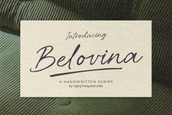 Belovina Typeface for Elegant Brand Design