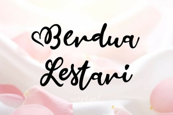Bendua Lestari: The Script Typeface for Elegant Editorial Design