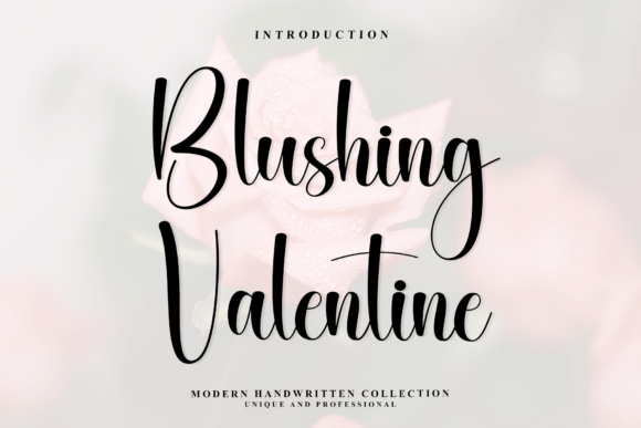 Blushing Valentine Font for Elegant Handmade Designs
