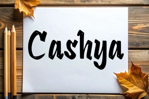 Cashya Font: Elevating Brand Identity with Handwritten Style