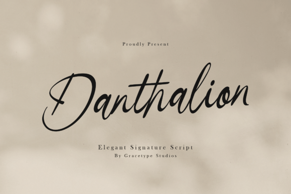 Danthalion: The Elegant Script Font for Makers