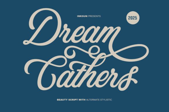 Dream Cathers: An Elegant Script Typeface for Editorial Design