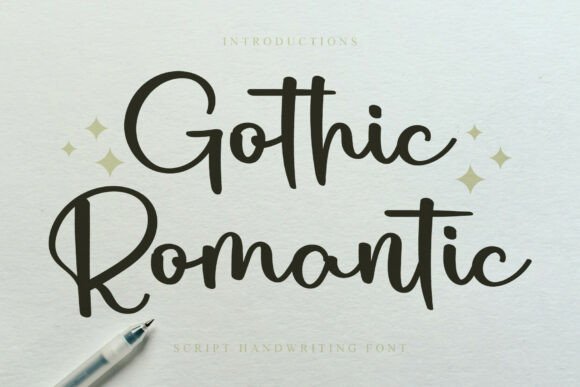 Gothic Romantic Font Review for Elegant Branding