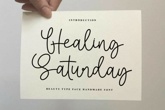 Healing Saturday: A Rhythmic Script Font for Editorial Design