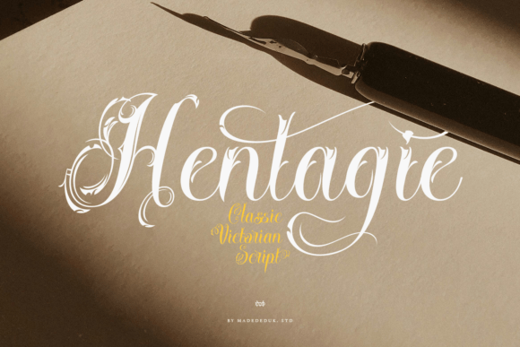 Hentagie: A Victorian Script Font for Editorial Design