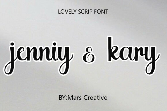 Jenniy Kary Font for Modern Campaign Design