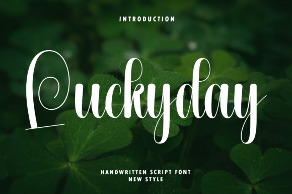 Luckyday: A Modern Script Font for Editorial Design