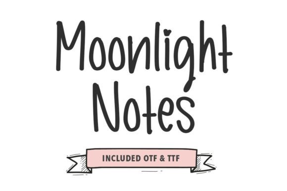 Moonlight Notes Font for Dreamy Campaigns