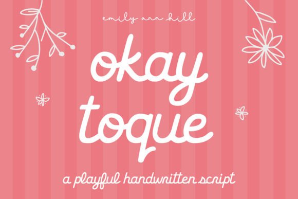 Okay Toque: A Handwritten Script Font for Web Design