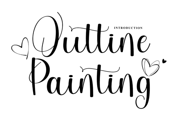 Outline Painting: A Script Font for Branding