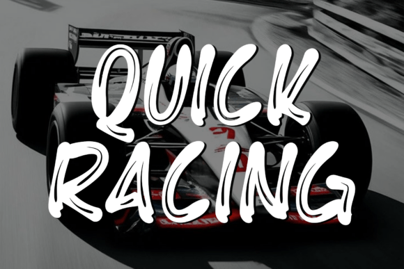 Quick Racing Font for Elegant Handmade Designs
