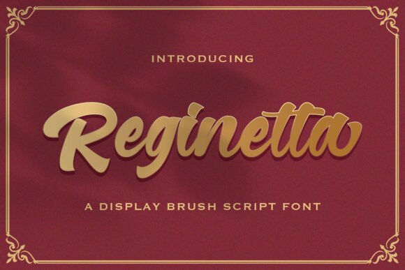Reginetta: A Bold Script Typeface for Branding