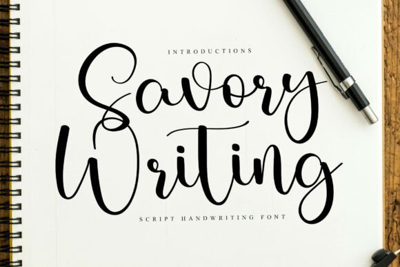Savory Writing Font for Modern Web Design