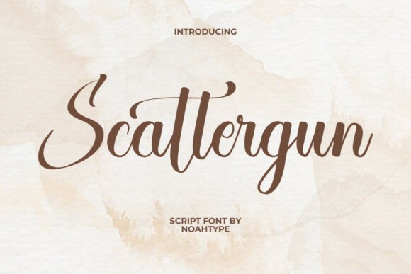 Scattergun Font for Elegant Craft Designs