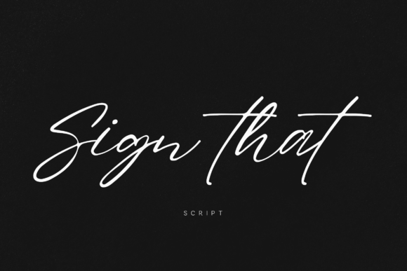 Sign That: A Kinetic Script Font for Web Design