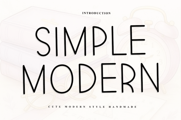 Simple Modern: A Rhythmic Script Typeface for Editorial Design