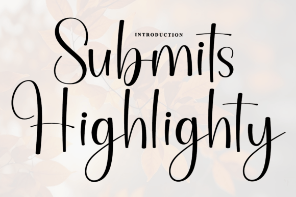 Submits Highlighty: A Rhythmic Script Typeface for Modern Branding