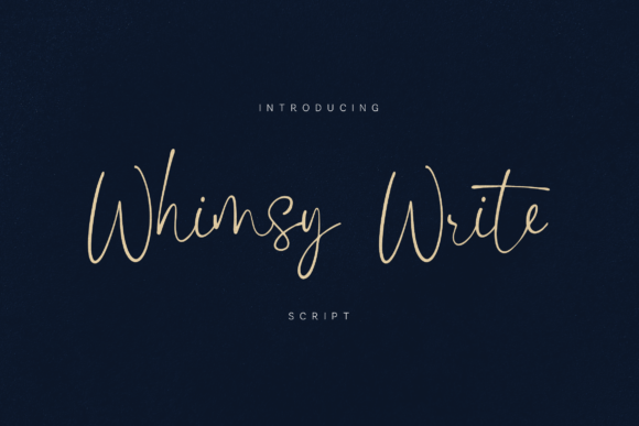 Whimsy Write Font for Handmade Brands