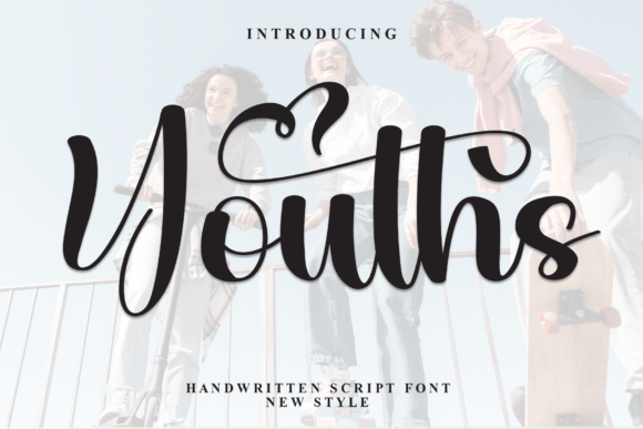Youths: A Bold Script Handwritten Typeface for Modern Editorial Design